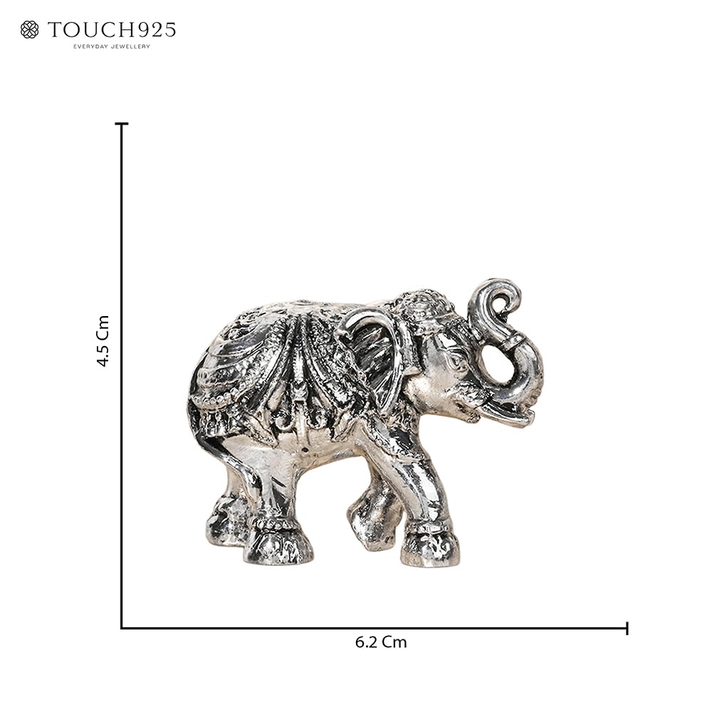 999 Silver Elephant Pair in Luxury Gift Box | Pure Silver Decorative Figurines | Perfect Auspicious Gift for Diwali, Weddings, Corporate Gifting, and Home Temple Decor
