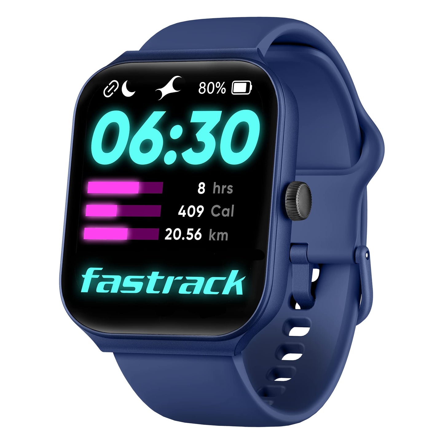 Fastrack Limitless Glide X 1.83" Smart Watch with Ultra UV HD Display, SpO2, Heart Rate & Sleep Tracking, Bluetooth Calling, 100+ Sports Modes, 5-Day Battery, Smartwatch for Men & Women (Black)