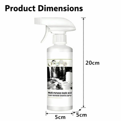 Oxalic Acid Stain Removal Spray | Hard Water & Limescale Remover, Kitchen & Bathroom Degreaser, Pet Odour Eliminator | Eco-Friendly Surface Cleaner 200ml