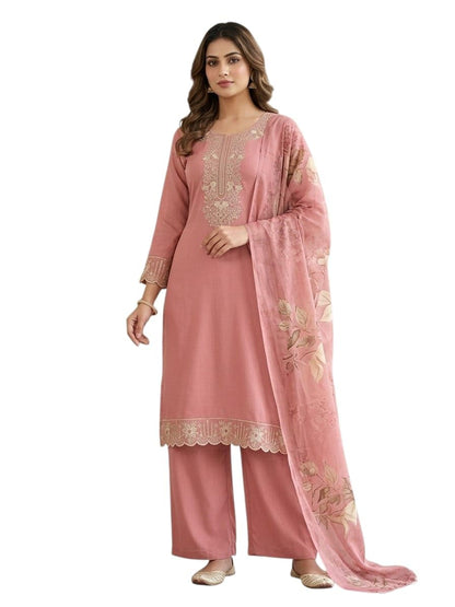 KD Women’s Premium Rayon Cotton Printed Embroidered Straight Kurta Pant Set with Dupatta | Ethnic Kurta Set for Women | Daily Office & Festive Traditional | Stylish Kurti Set for Women