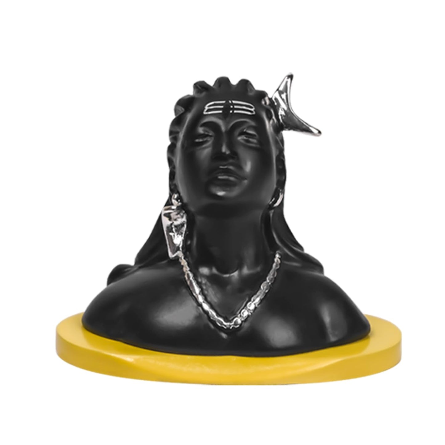 999 Silver Plated Lord Hanuman Ji Idol for Car Dashboard, Home Decor Showpiece, Puja|Religious Statue for Peace and Prosperity|Luxury Sculptures for Table Decor, Gift, Festival 6cmx6cmx9cm