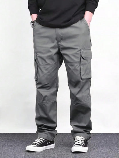 Lymio Cargo for Men | Cotton Cargo Pant | Drawstring Waist Pant (Also Available in Plus Sizes) (46-49)