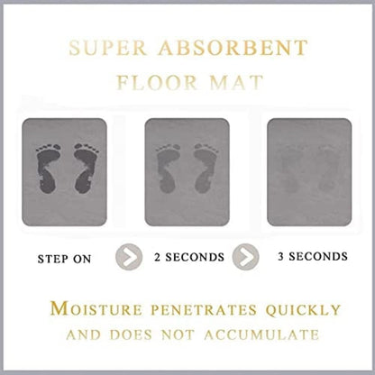 SKVM Water Absorbent mat for Bathroom Kitchen Floor Door Entrance Anti Slip for Floor Foot Anti Skid Bathroom Shower mat (Design 16)