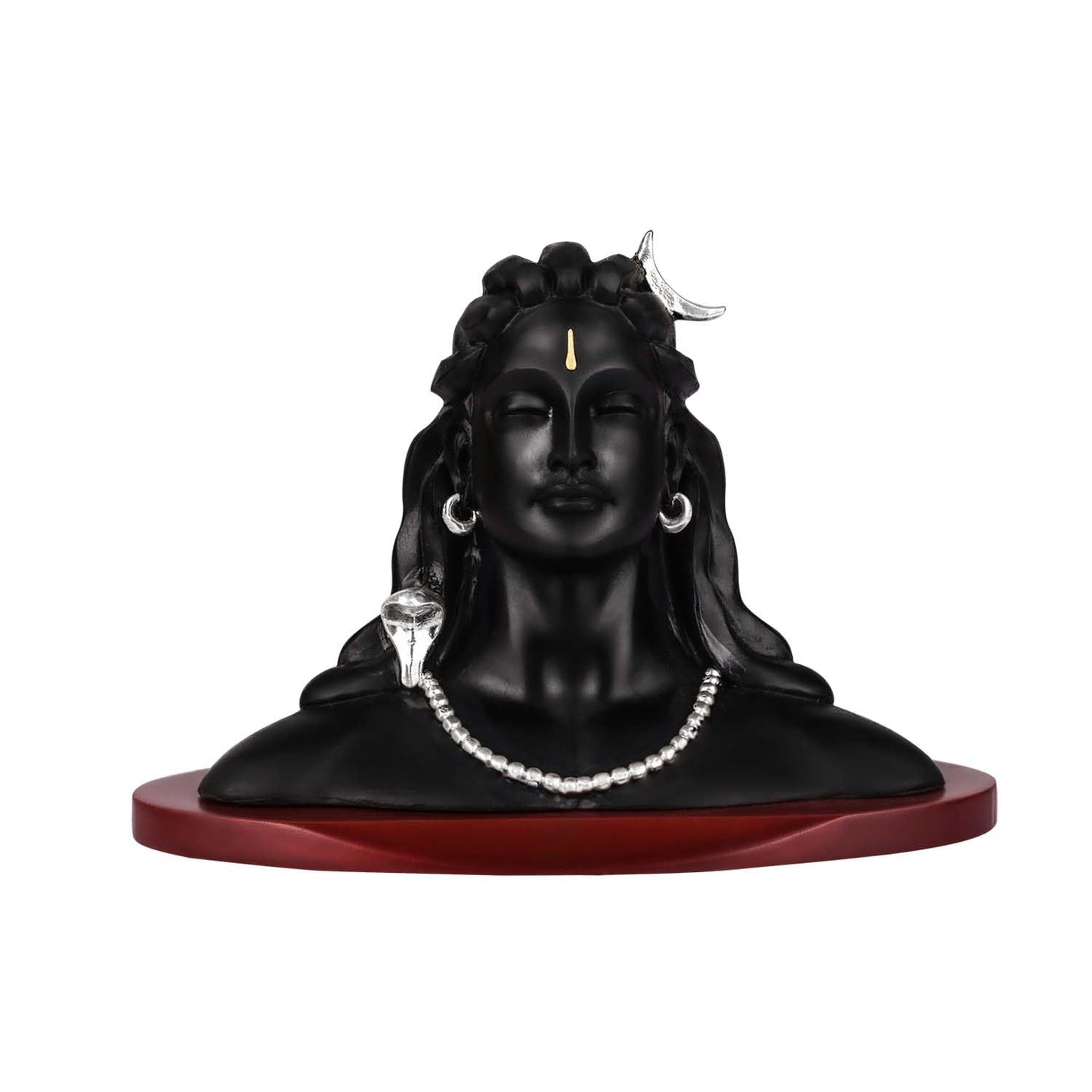 999 Silver Plated Lord Hanuman Ji Idol for Car Dashboard, Home Decor Showpiece, Puja|Religious Statue for Peace and Prosperity|Luxury Sculptures for Table Decor, Gift, Festival 6cmx6cmx9cm