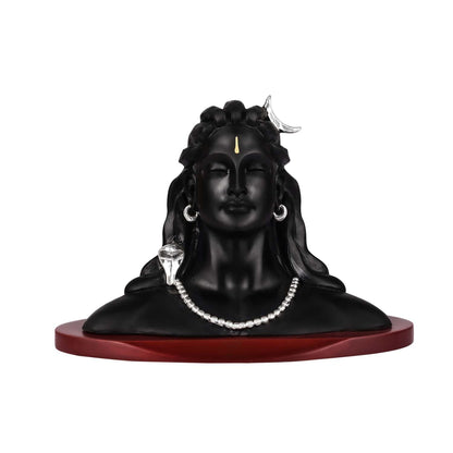 999 Silver Plated Lord Hanuman Ji Idol for Car Dashboard, Home Decor Showpiece, Puja|Religious Statue for Peace and Prosperity|Luxury Sculptures for Table Decor, Gift, Festival 6cmx6cmx9cm