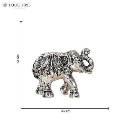 999 Silver Elephant Pair in Luxury Gift Box | Pure Silver Decorative Figurines | Perfect Auspicious Gift for Diwali, Weddings, Corporate Gifting, and Home Temple Decor