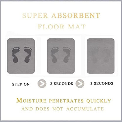 SKVM Water Absorbent mat for Bathroom Kitchen Floor Door Entrance Anti Slip for Floor Foot Anti Skid Bathroom Shower mat (Design 16)