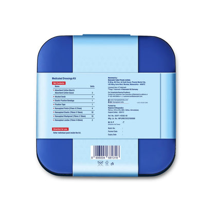 Hansaplast Fast Aid Kit | Emergency Medical Kit for Home, Office, Travel, Car, Sports, Outdoor | Multi-Use Pack for Cuts, Wounds & Injuries | Lightweight & Compact | 9 Items - 38 Pieces