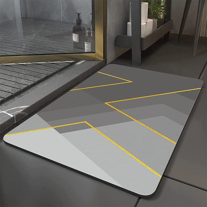 SKVM Water Absorbent mat for Bathroom Kitchen Floor Door Entrance Anti Slip for Floor Foot Anti Skid Bathroom Shower mat (Design 16)