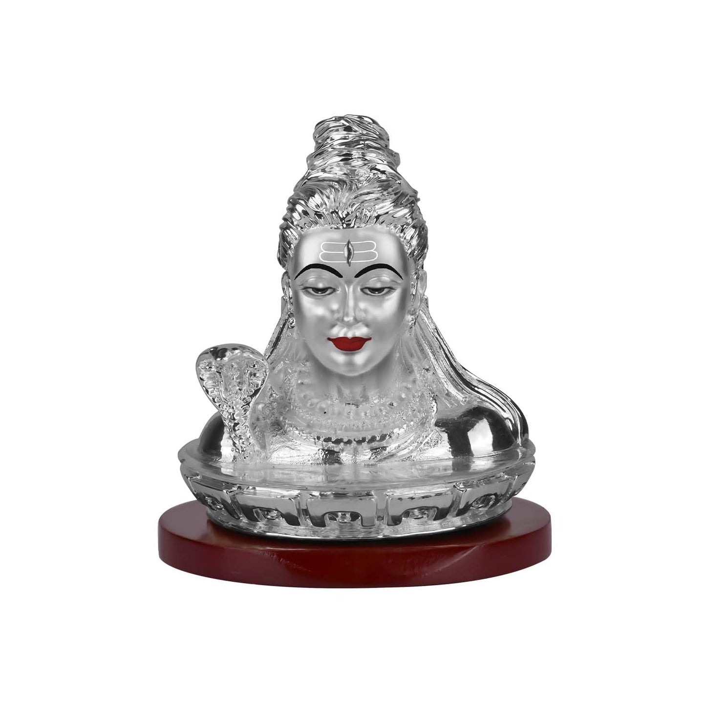 999 Silver Plated Lord Hanuman Ji Idol for Car Dashboard, Home Decor Showpiece, Puja|Religious Statue for Peace and Prosperity|Luxury Sculptures for Table Decor, Gift, Festival 6cmx6cmx9cm