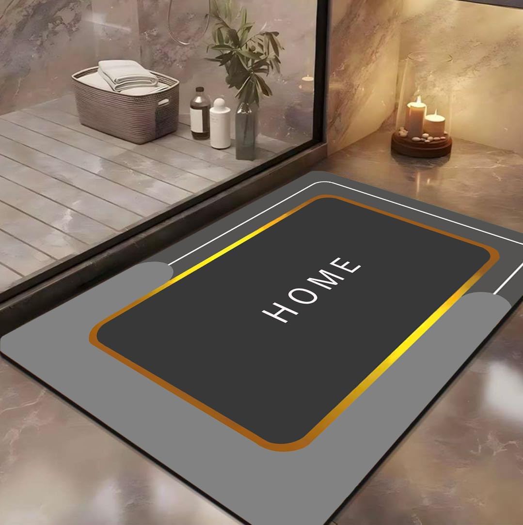 SKVM Water Absorbent mat for Bathroom Kitchen Floor Door Entrance Anti Slip for Floor Foot Anti Skid Bathroom Shower mat (Design 16)