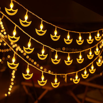 Desidiya 8 Modes Curtain Lights 300 LEDs 10 Fairy Light 3Mtr Each Indoor/Outdoor Decoration for Diwali, Christmas, Wedding, Ramzan, Party, Home, Patio Lawn with Remote & USB Power Supply (White)