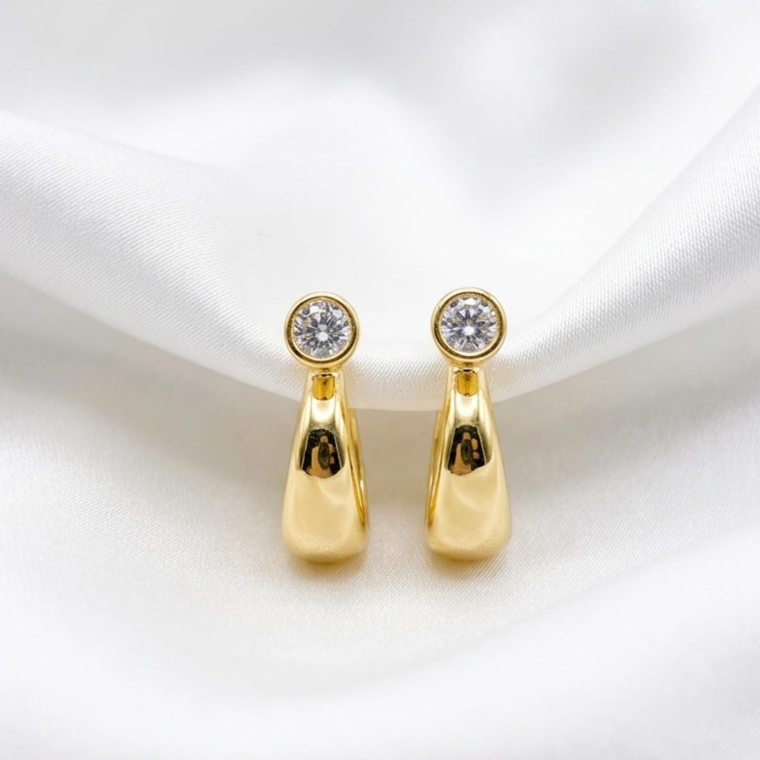 Men’s Gold Plated Hoop & Stud Earrings | Stylish Screw Back Earrings for Men & Boys | Minimal Fashion Jewelry for Daily Wear, Party & Casual Look