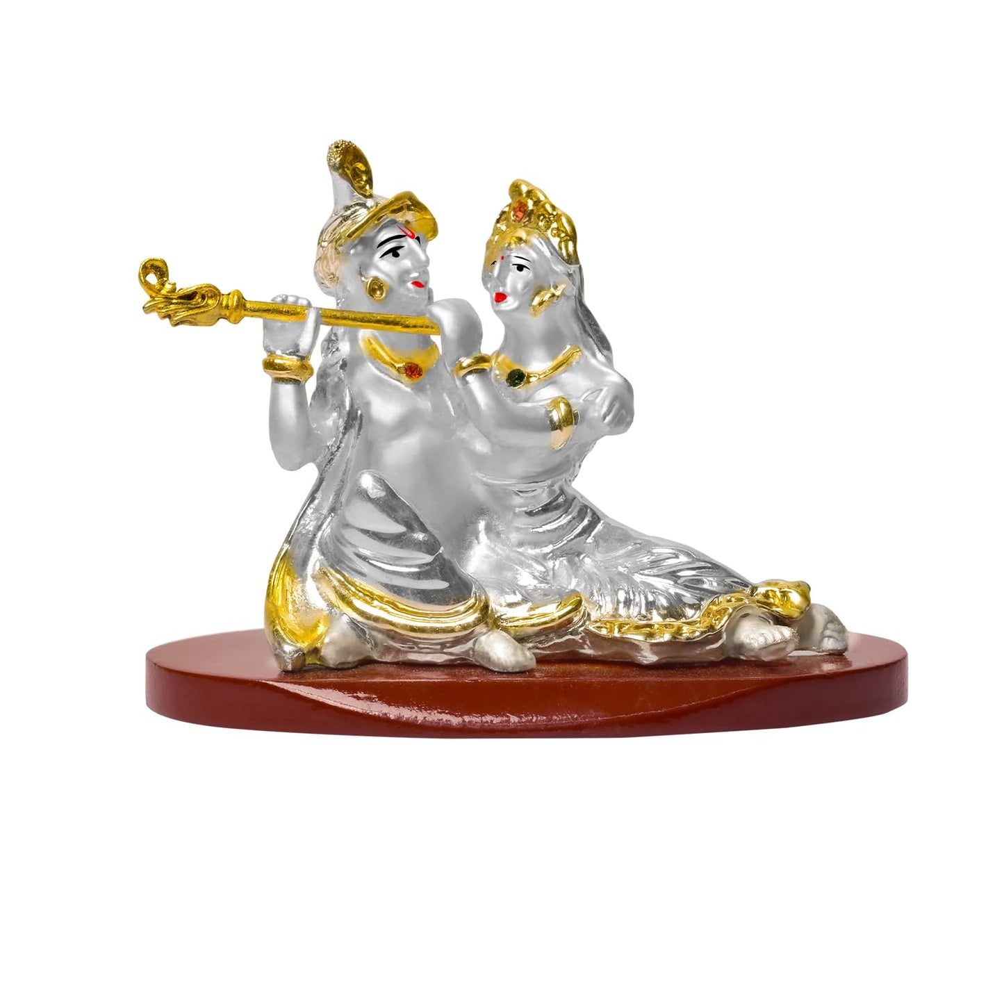 999 Silver Plated Lord Hanuman Ji Idol for Car Dashboard, Home Decor Showpiece, Puja|Religious Statue for Peace and Prosperity|Luxury Sculptures for Table Decor, Gift, Festival 6cmx6cmx9cm