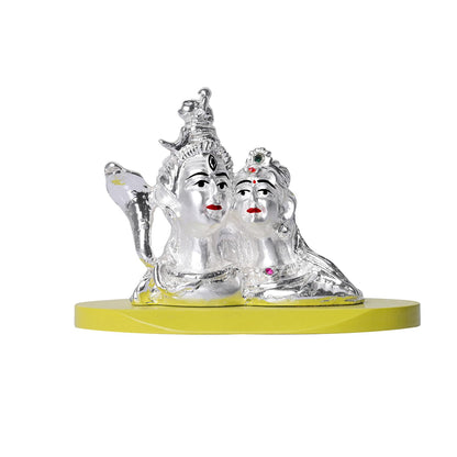 999 Silver Plated Lord Hanuman Ji Idol for Car Dashboard, Home Decor Showpiece, Puja|Religious Statue for Peace and Prosperity|Luxury Sculptures for Table Decor, Gift, Festival 6cmx6cmx9cm