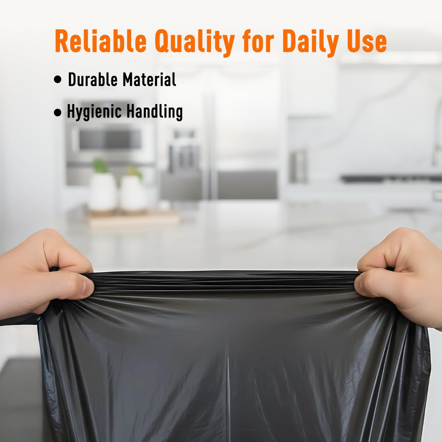Amazon Brand - Presto! Garbage Bags | Medium | 180 Count | 30 Bags X 6 Rolls | 19 X 21 Inches | For Dry & Wet Waste | Black
