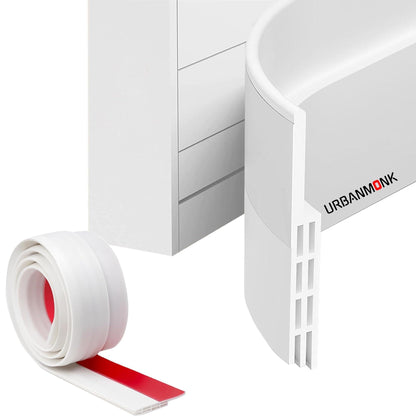 URBANMONK Silicone Door Bottom/Under Gap Filler Rubber Sealing Strip, Door Sealer Strip for Cockroach, Insect and Bugs, Seal Air & Dust, Brown, 39 inches