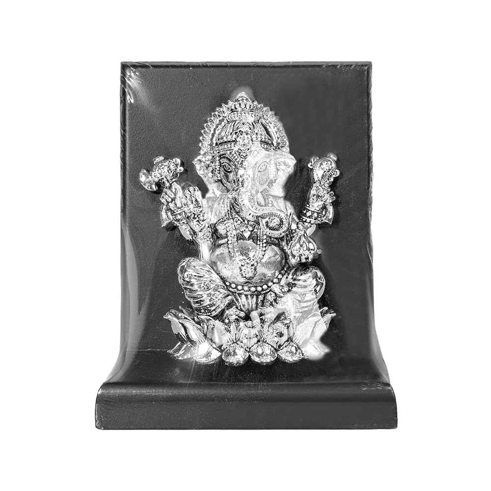 999 Silver Ganesh Ji Idol | Spiritual Decor & Auspicious Gift for Puja, Temple, Festivals, Housewarming & Wedding Celebrations