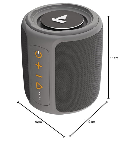 Boat Stone 352/358 Bluetooth Speaker with 10W RMS Stereo Sound, IPX7 Water Resistance, TWS Feature, Up to 12H Total Playtime, Multi-Compatibility Modes, Free Music Streaming on JioSaavn(Groovy Grey)