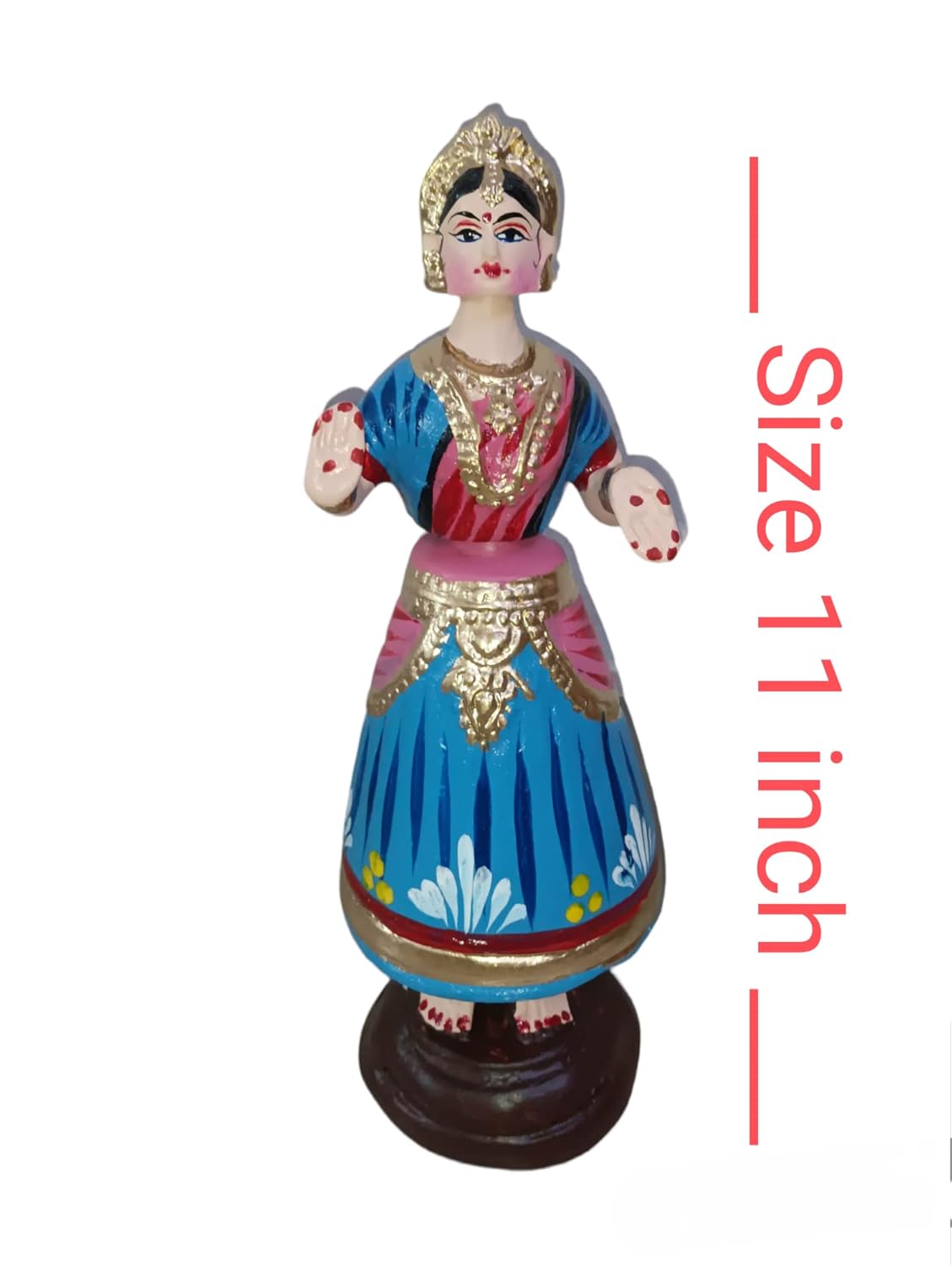 Sri Durga Creations Tanjore Dancing Doll/Golu Doll