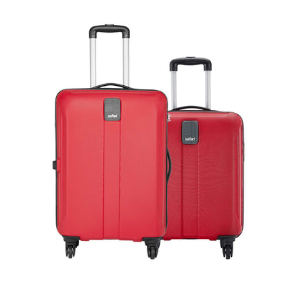 Safari Thorium Neo 8 Wheels Spinner Set of 3 Trolley Bags, Hard Case Polycarbonate, 360° Wheeling Carry on & Check-in Luggage for Men & Women, Suitcase for Travel, Trolley Bags for Travel, Dusk Green
