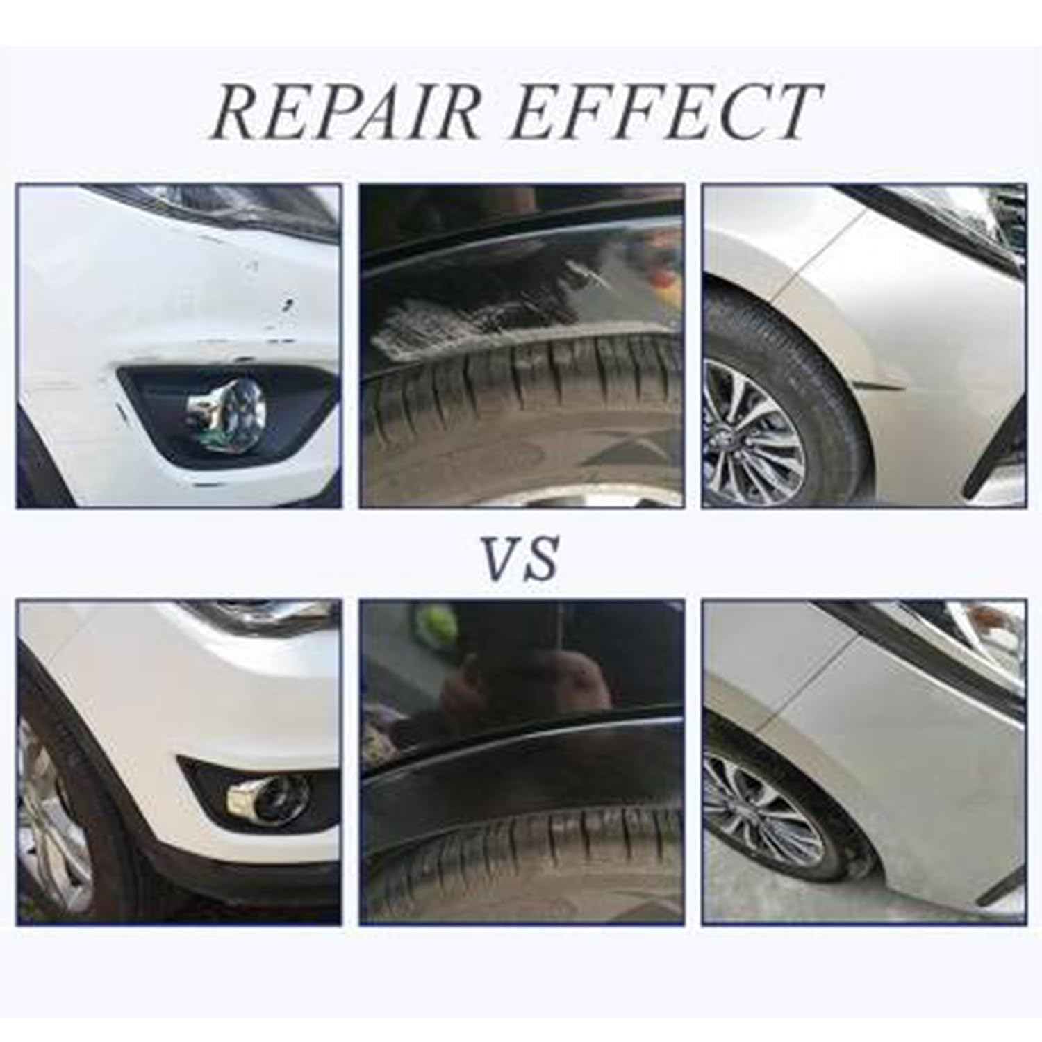 Car Scratch Remover Touch Up Paint Pen Automotive Car Paint Pen 2 In 1 Car Paint Scratch Repair for Deep Scratches Special-Purpose Car Paint (WWHITE-2)