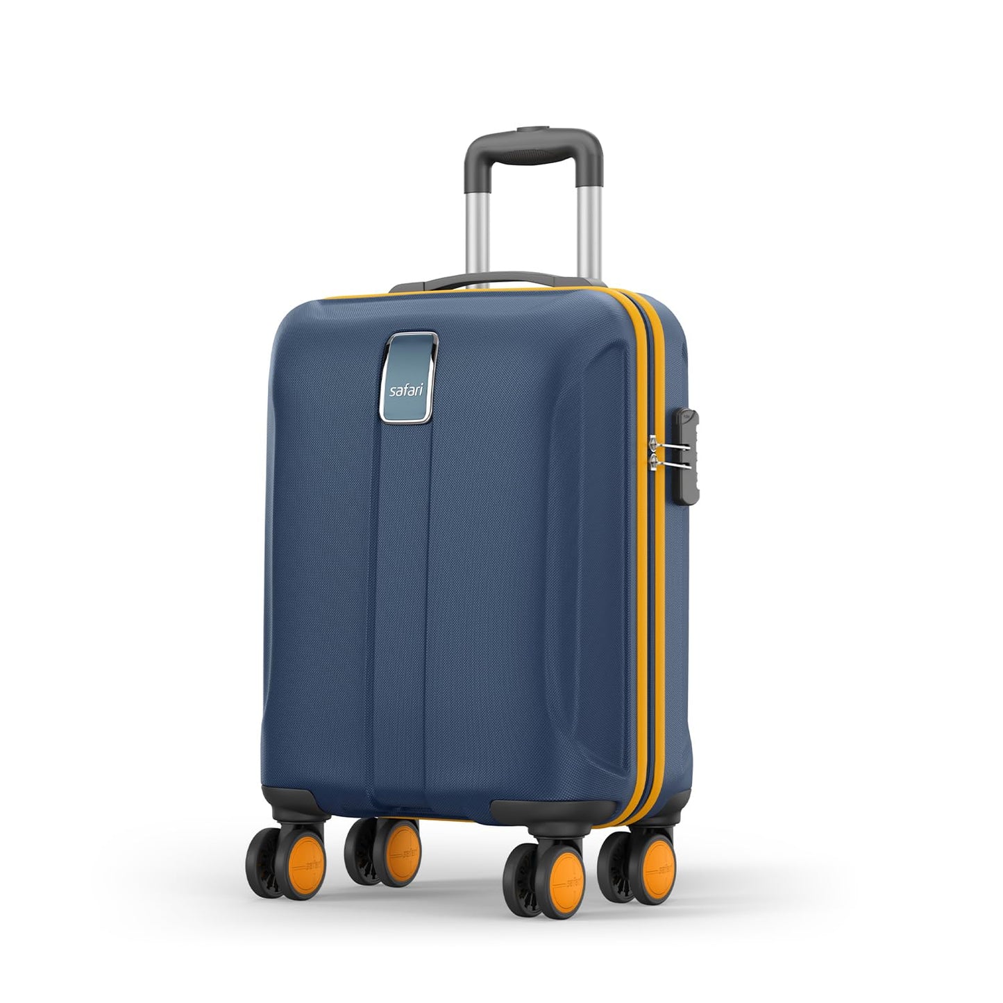 Safari Thorium Neo 8 Wheels Spinner Set of 3 Trolley Bags, Hard Case Polycarbonate, 360° Wheeling Carry on & Check-in Luggage for Men & Women, Suitcase for Travel, Trolley Bags for Travel, Dusk Green