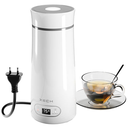 XECH Portable Electric Kettle 300ml | Mini Electric Kettles for Hot Water | Small Travel Kettle with In-Built Cable | Bottle-Shaped Kettle for Tea, Coffee | Travel Accessories (Hydroboil Mini)