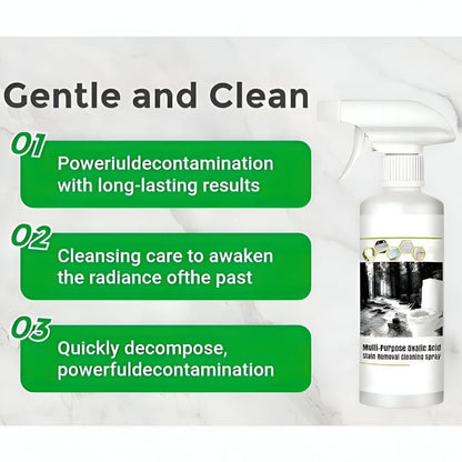 Oxalic Acid Stain Removal Spray | Hard Water & Limescale Remover, Kitchen & Bathroom Degreaser, Pet Odour Eliminator | Eco-Friendly Surface Cleaner 200ml