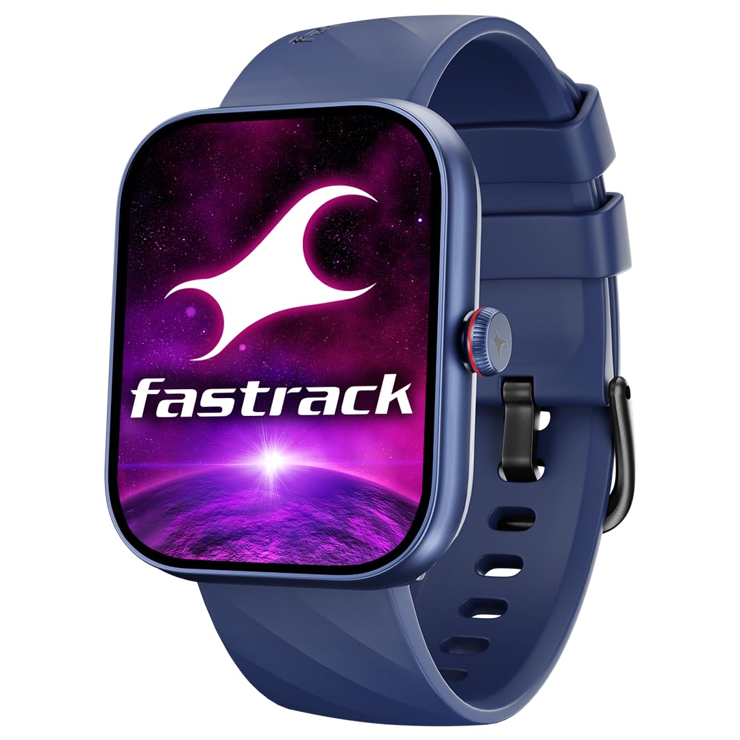 Fastrack Limitless Glide X 1.83" Smart Watch with Ultra UV HD Display, SpO2, Heart Rate & Sleep Tracking, Bluetooth Calling, 100+ Sports Modes, 5-Day Battery, Smartwatch for Men & Women (Black)