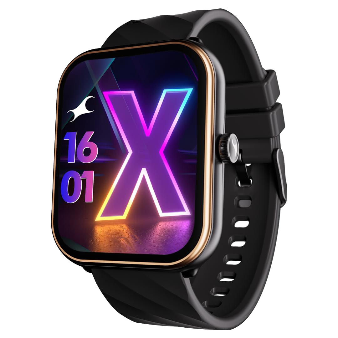 Fastrack Limitless Glide X 1.83" Smart Watch with Ultra UV HD Display, SpO2, Heart Rate & Sleep Tracking, Bluetooth Calling, 100+ Sports Modes, 5-Day Battery, Smartwatch for Men & Women (Black)