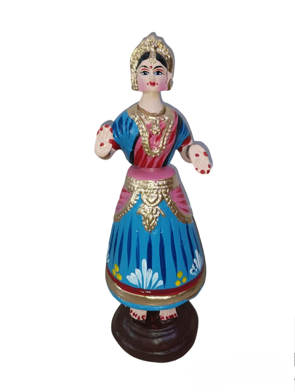 Sri Durga Creations Tanjore Dancing Doll/Golu Doll