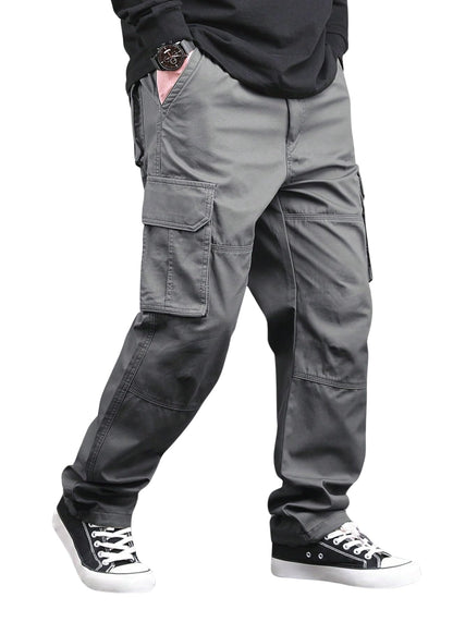 Lymio Cargo for Men | Cotton Cargo Pant | Drawstring Waist Pant (Also Available in Plus Sizes) (46-49)