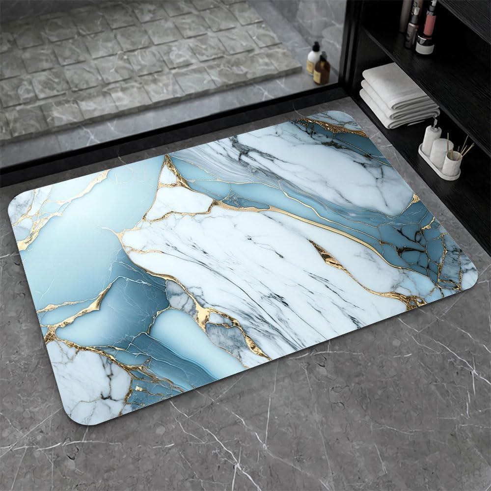 SKVM Water Absorbent mat for Bathroom Kitchen Floor Door Entrance Anti Slip for Floor Foot Anti Skid Bathroom Shower mat (Design 16)