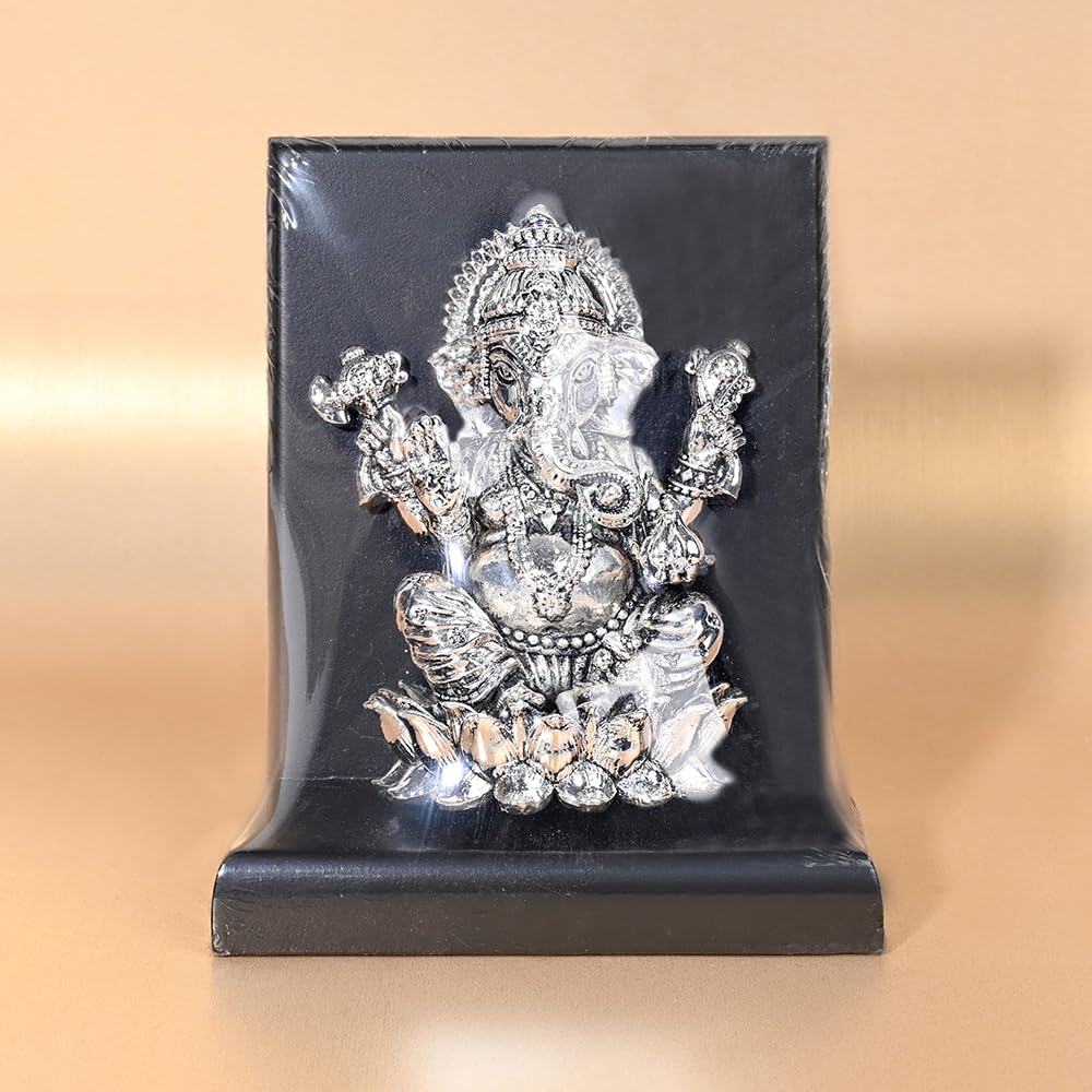 999 Silver Ganesh Ji Idol | Spiritual Decor & Auspicious Gift for Puja, Temple, Festivals, Housewarming & Wedding Celebrations