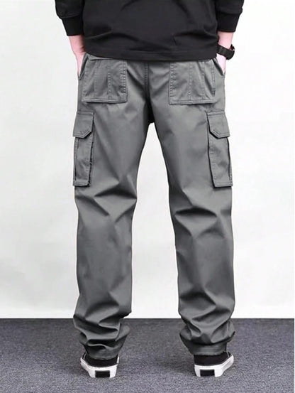 Lymio Cargo for Men | Cotton Cargo Pant | Drawstring Waist Pant (Also Available in Plus Sizes) (46-49)
