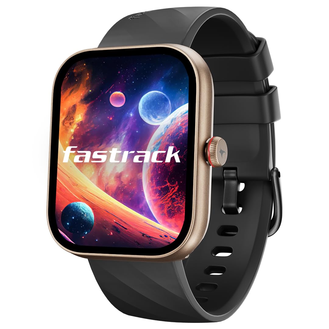Fastrack Limitless Glide X 1.83" Smart Watch with Ultra UV HD Display, SpO2, Heart Rate & Sleep Tracking, Bluetooth Calling, 100+ Sports Modes, 5-Day Battery, Smartwatch for Men & Women (Black)