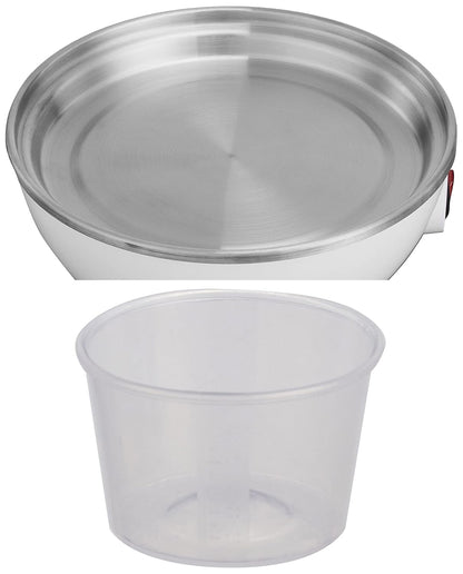 amazon basics Electric Egg Boiler | 350 Watt | Boils Upto 7 Eggs | Automatic Operation, 3 Boiling Modes | Overheat Protection | Stainless Steel Heating Plate, Measuring Cup | 75ml | Plastic | White