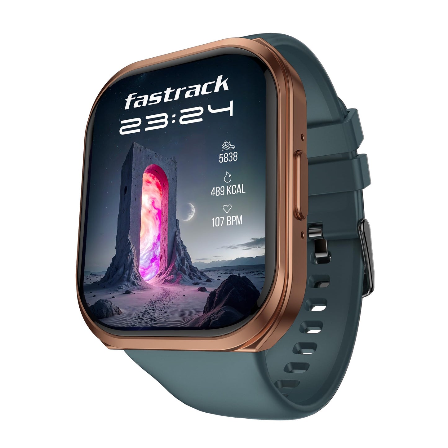 Fastrack Limitless Glide X 1.83" Smart Watch with Ultra UV HD Display, SpO2, Heart Rate & Sleep Tracking, Bluetooth Calling, 100+ Sports Modes, 5-Day Battery, Smartwatch for Men & Women (Black)