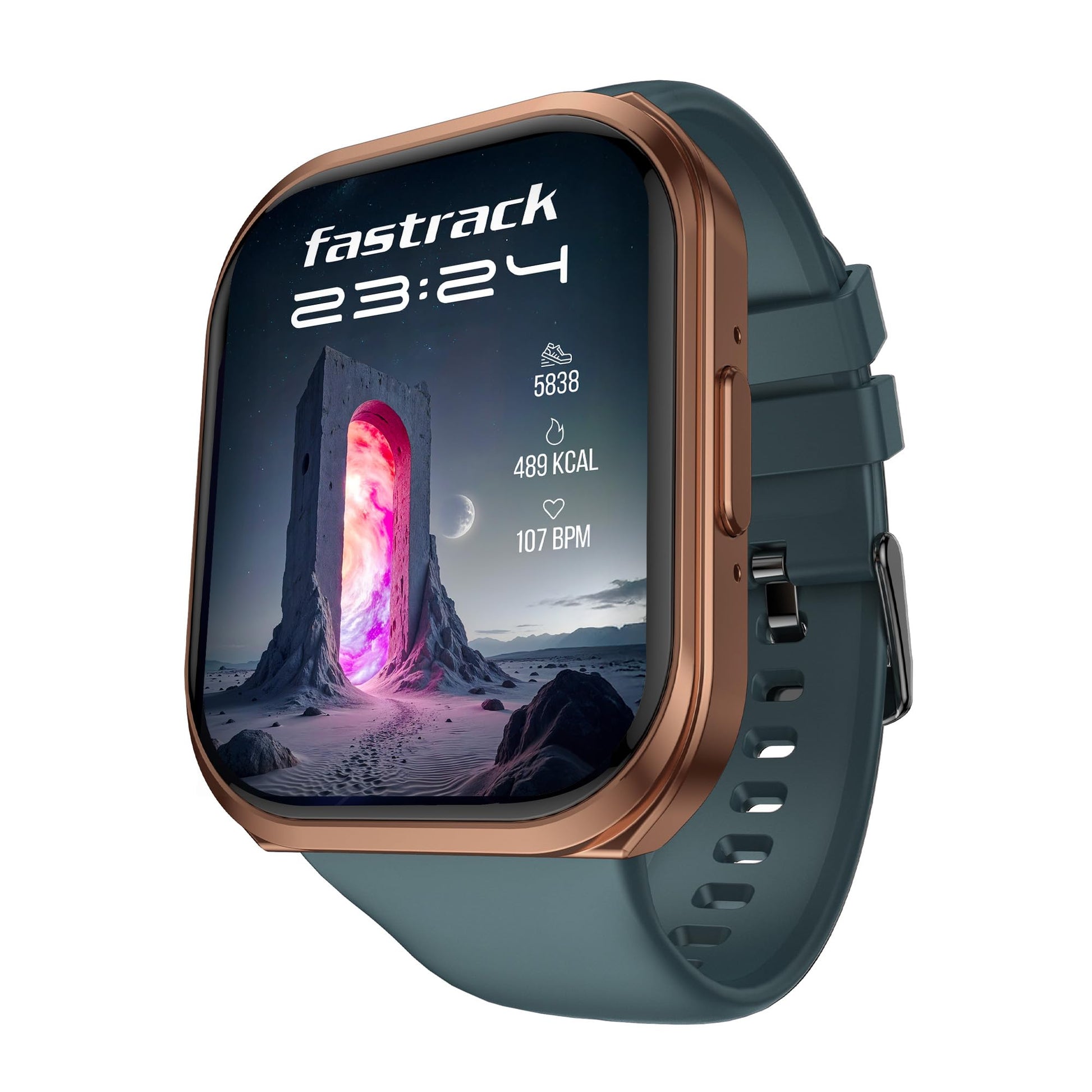 Fastrack Limitless Glide X 1.83" Smart Watch with Ultra UV HD Display, SpO2, Heart Rate & Sleep Tracking, Bluetooth Calling, 100+ Sports Modes, 5-Day Battery, Smartwatch for Men & Women (Black)