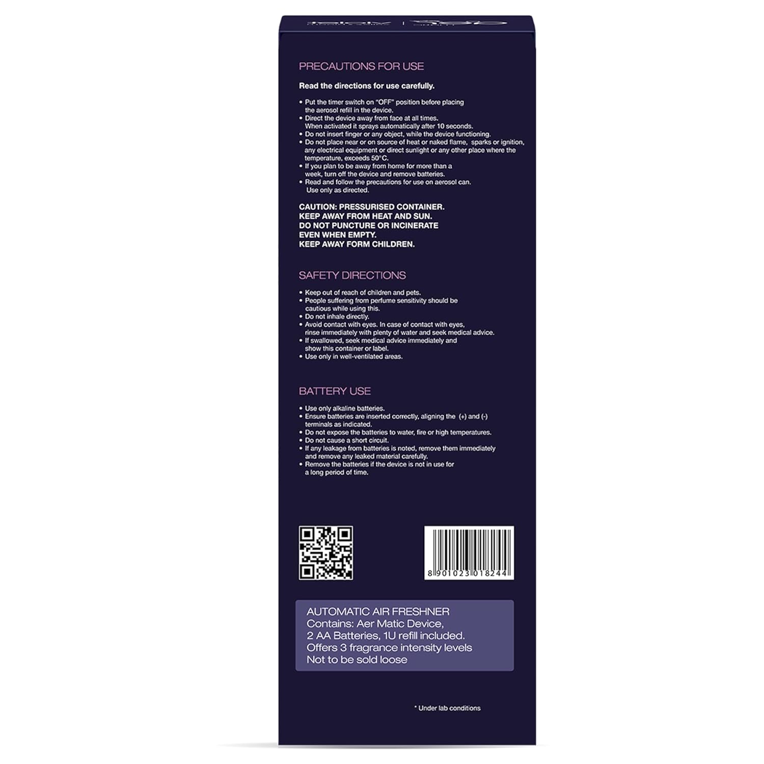 Godrej aer Matic Kit (Machine + 1 Refill) - Automatic Room Fresheners with Flexi Control Spray | Lavender Bloom | 2200 Sprays Guaranteed | Lasts up to 60 days (210ml)