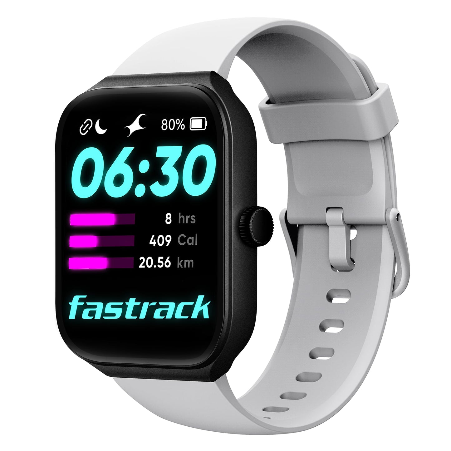 Fastrack Limitless Glide X 1.83" Smart Watch with Ultra UV HD Display, SpO2, Heart Rate & Sleep Tracking, Bluetooth Calling, 100+ Sports Modes, 5-Day Battery, Smartwatch for Men & Women (Black)