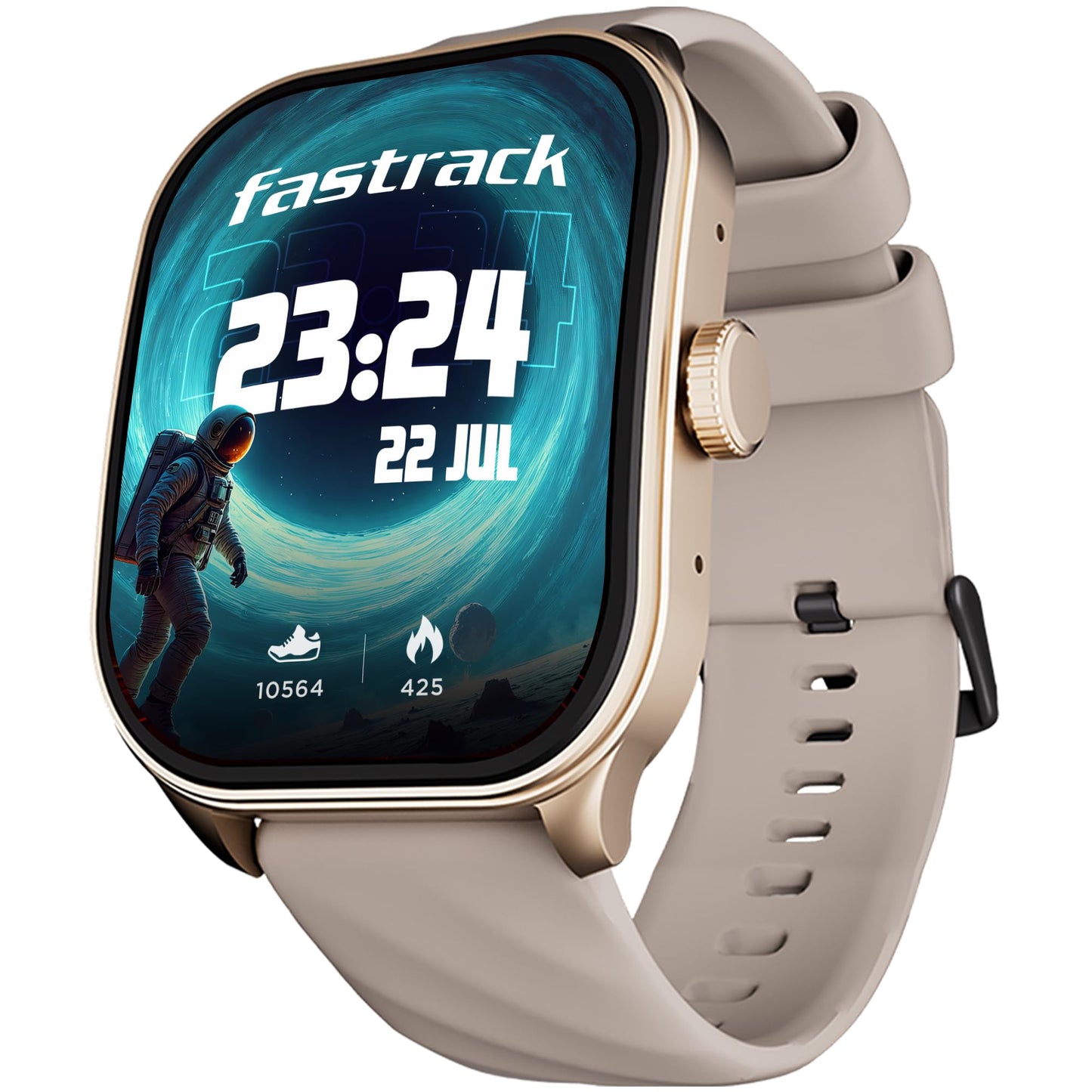 Fastrack Limitless Glide X 1.83" Smart Watch with Ultra UV HD Display, SpO2, Heart Rate & Sleep Tracking, Bluetooth Calling, 100+ Sports Modes, 5-Day Battery, Smartwatch for Men & Women (Black)