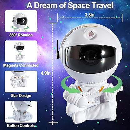 One94Store Astronaut Galaxy Projector Night Light – 360° Rotating Nebula Star Projector with Remote Control, Timer & Adjustable Head – Space Lamp for Kids’ Bedroom, Gifts, Gaming Room, Home & Décor