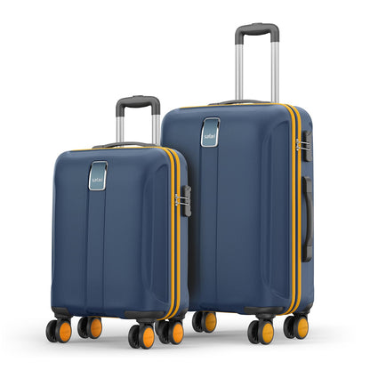 Safari Thorium Neo 8 Wheels Spinner Set of 3 Trolley Bags, Hard Case Polycarbonate, 360° Wheeling Carry on & Check-in Luggage for Men & Women, Suitcase for Travel, Trolley Bags for Travel, Dusk Green