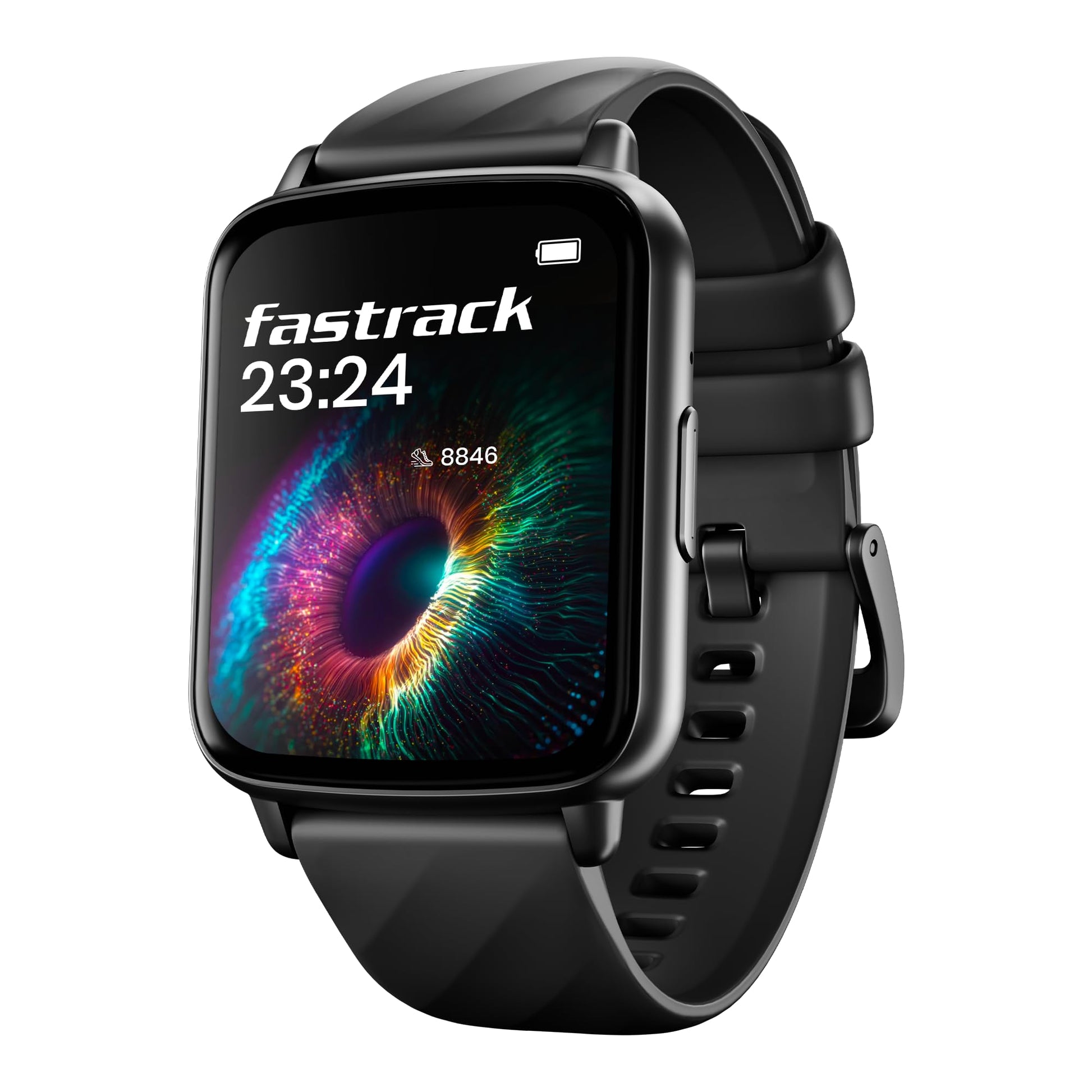 Fastrack Limitless Glide X 1.83" Smart Watch with Ultra UV HD Display, SpO2, Heart Rate & Sleep Tracking, Bluetooth Calling, 100+ Sports Modes, 5-Day Battery, Smartwatch for Men & Women (Black)