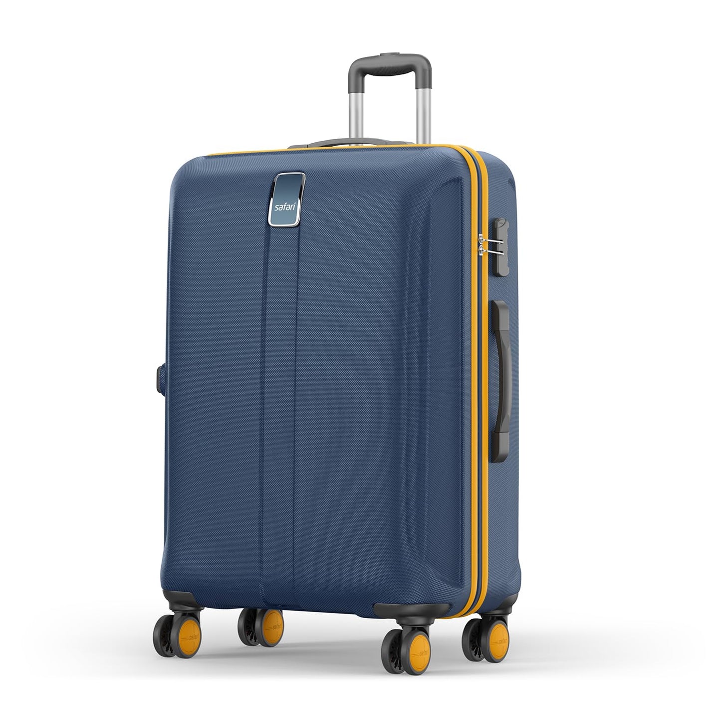 Safari Thorium Neo 8 Wheels Spinner Set of 3 Trolley Bags, Hard Case Polycarbonate, 360° Wheeling Carry on & Check-in Luggage for Men & Women, Suitcase for Travel, Trolley Bags for Travel, Dusk Green