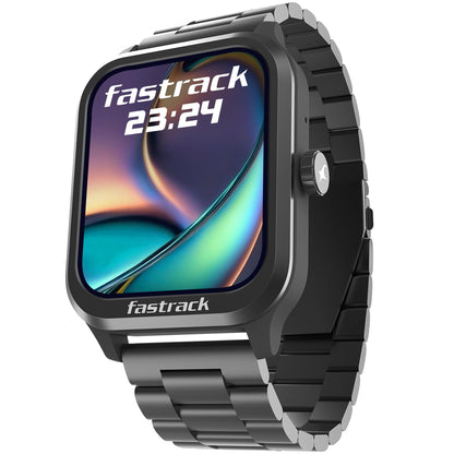 Fastrack Limitless Glide X 1.83" Smart Watch with Ultra UV HD Display, SpO2, Heart Rate & Sleep Tracking, Bluetooth Calling, 100+ Sports Modes, 5-Day Battery, Smartwatch for Men & Women (Black)
