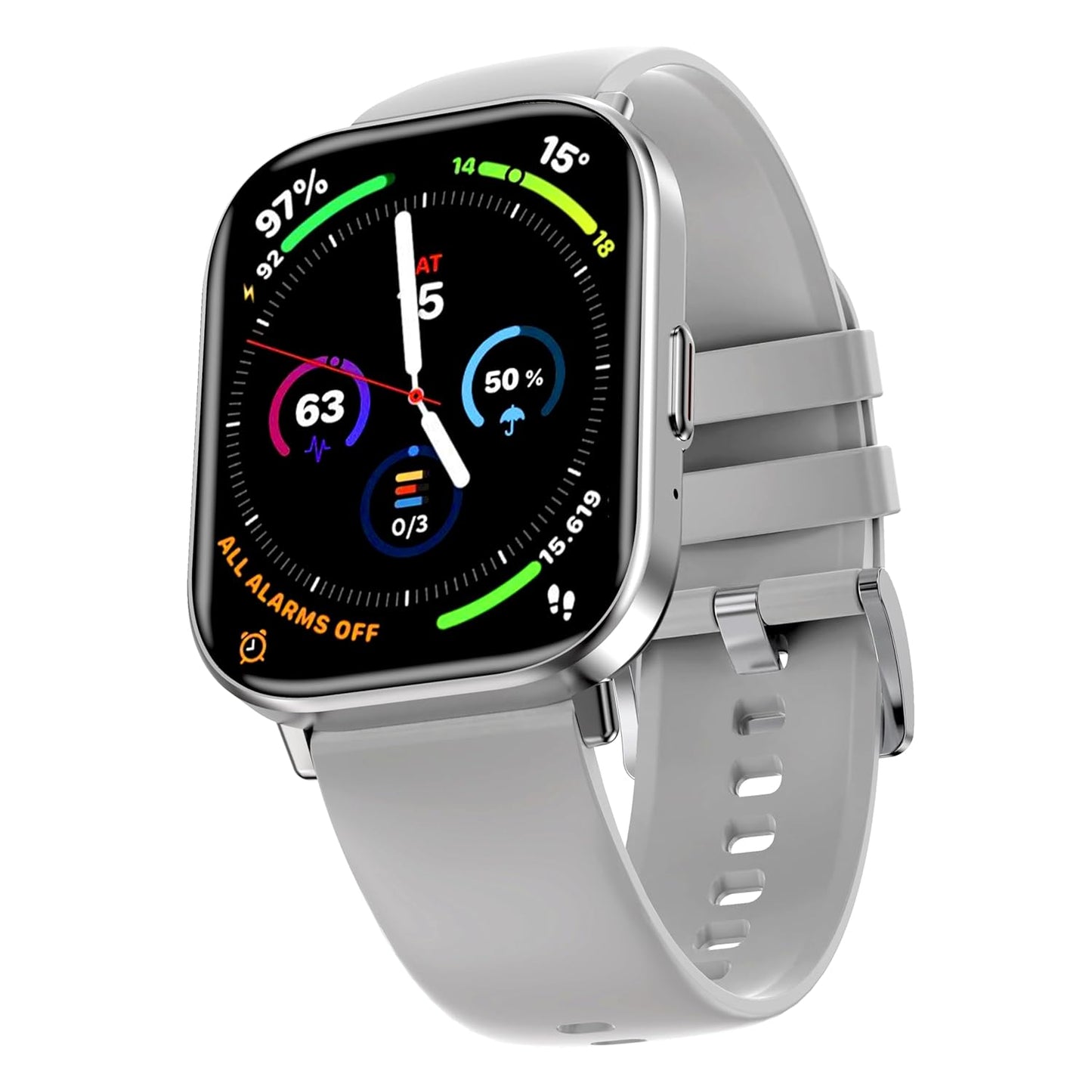 Nervfit Fuel Pro S2 Premium Smartwatch with 2.02" TrueColor+ Display, BT Calling, AI Voice Assistant, Waterproof, Heart Rate & SpO2 Monitoring, and 100+ Sports Modes