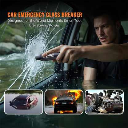 SIAGO Car Safety Hammer Emergency Escape Tool | 2-in-1 Seat Belt Cutter & Window Glass Breaker | Vehicle Emergency Escape Tool with Ergonomic Grip | Safety Hammer for Cars, Trucks & SUVs | SIA118